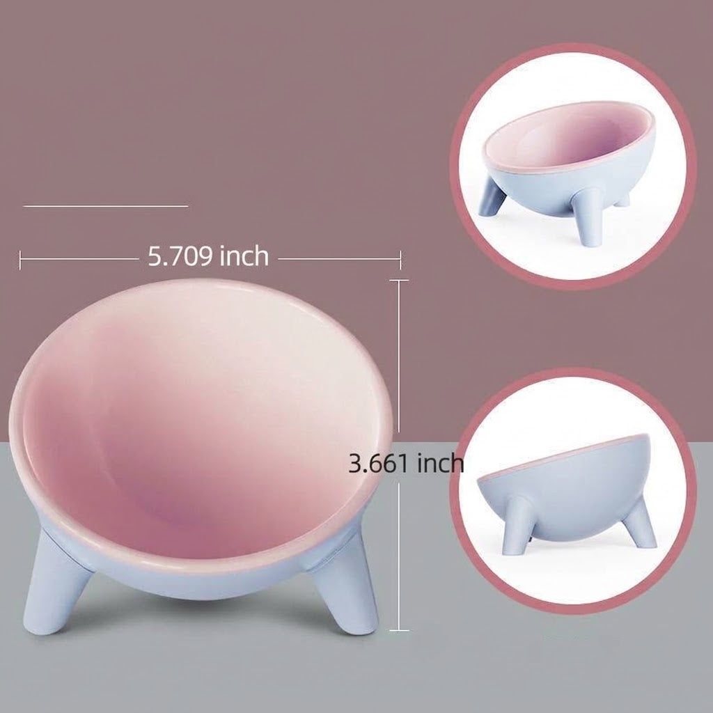 Raised Pet Feeding Bowl With Stand Nordic Style
