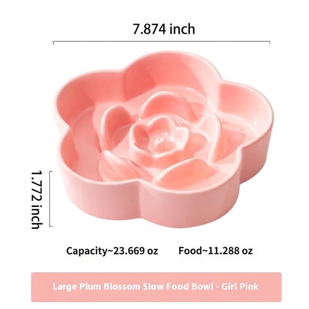 Pet Ceramic Slow Feeding Bowl
