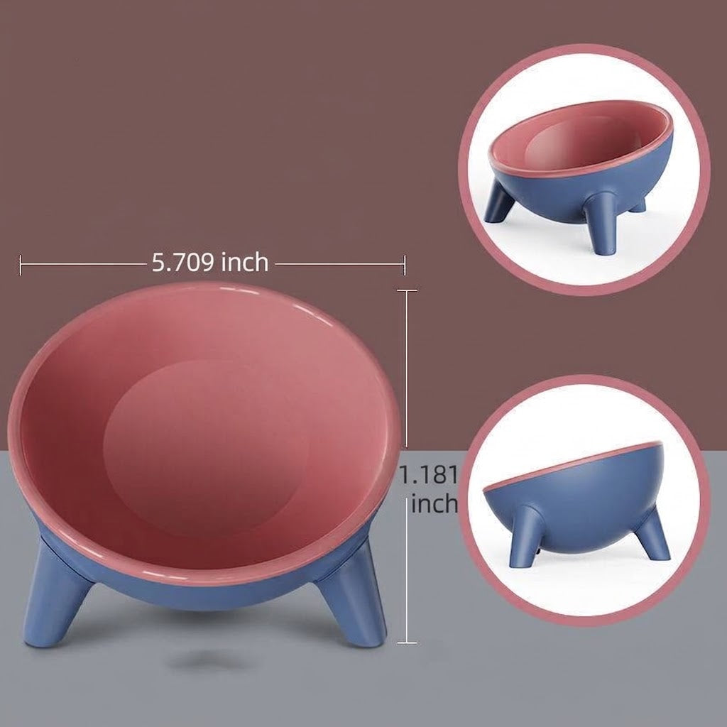 Raised Pet Feeding Bowl With Stand Nordic Style