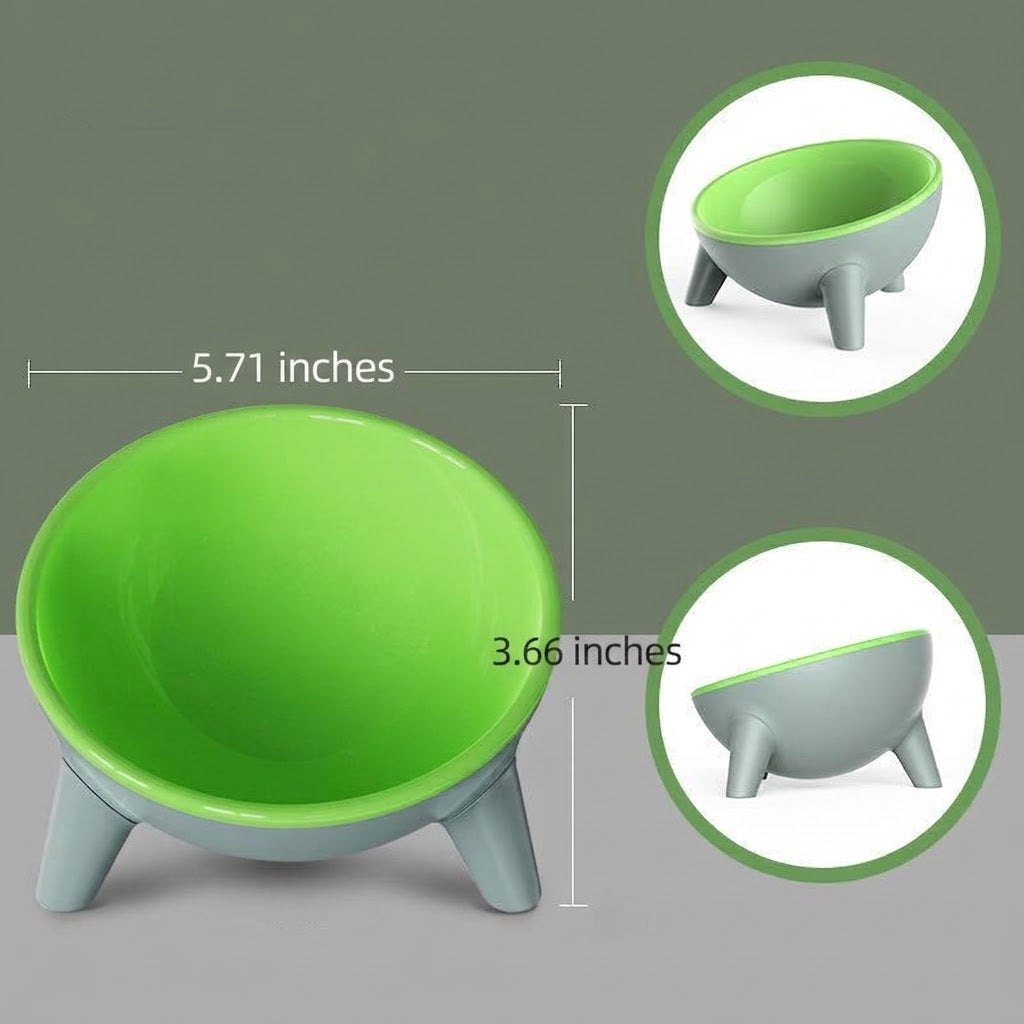 Raised Pet Feeding Bowl With Stand Nordic Style