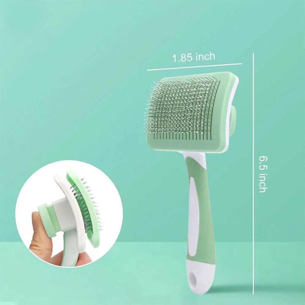 Self Cleaning Slicker Brush For Pet Grooming