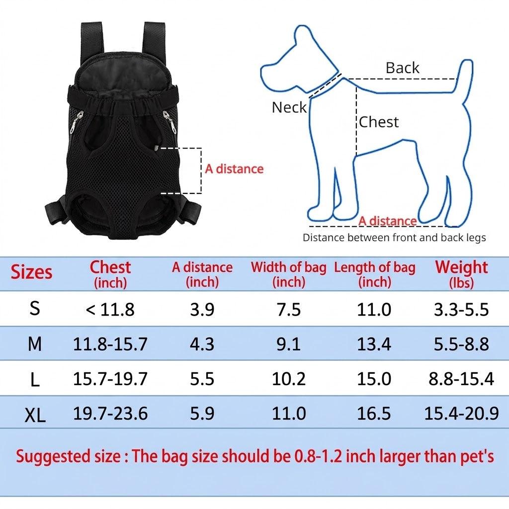 Breathable Portable Pet Carrier Backpack For Travel
