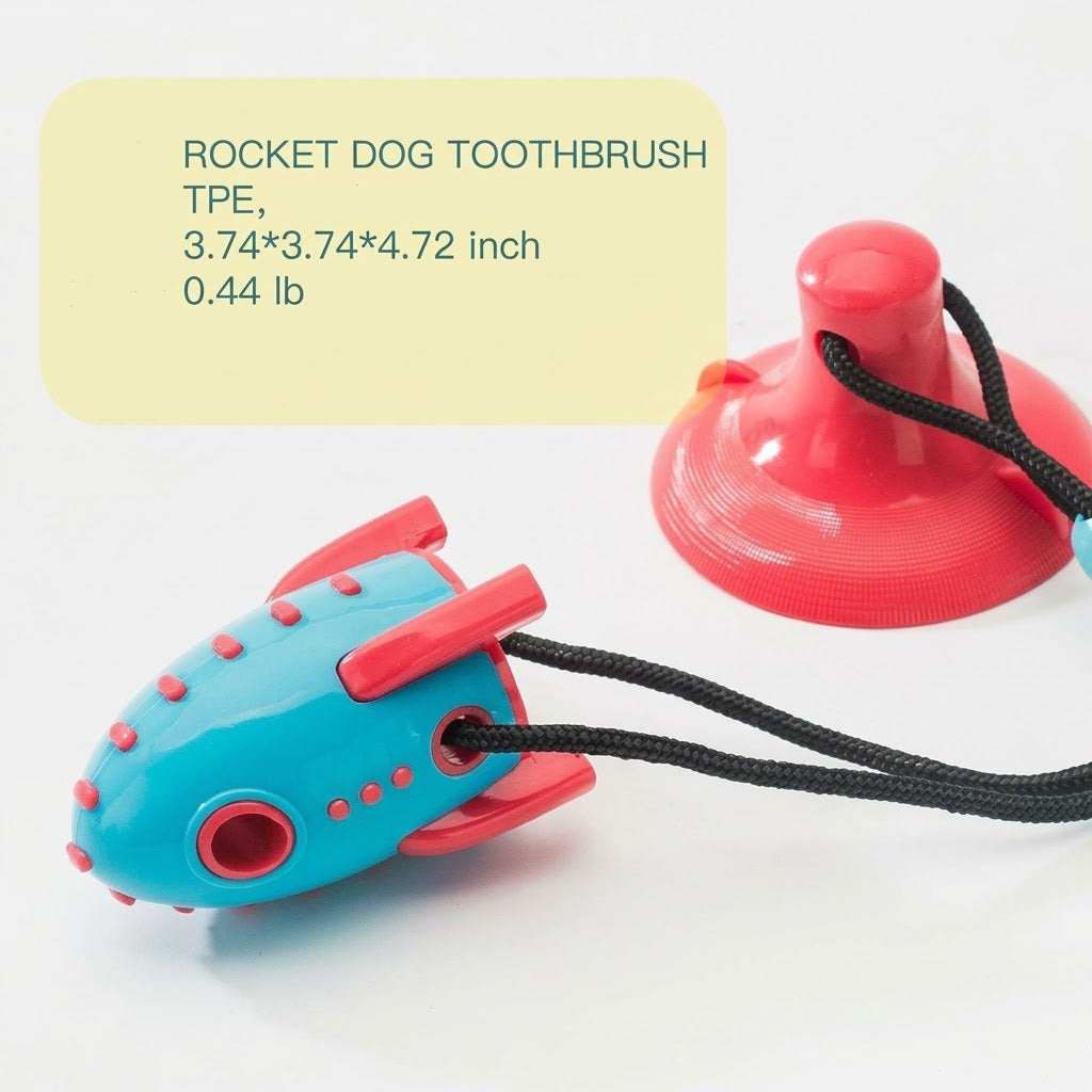 Rocket Food Dispensing Bite-Resistant Interactive Pet Toy