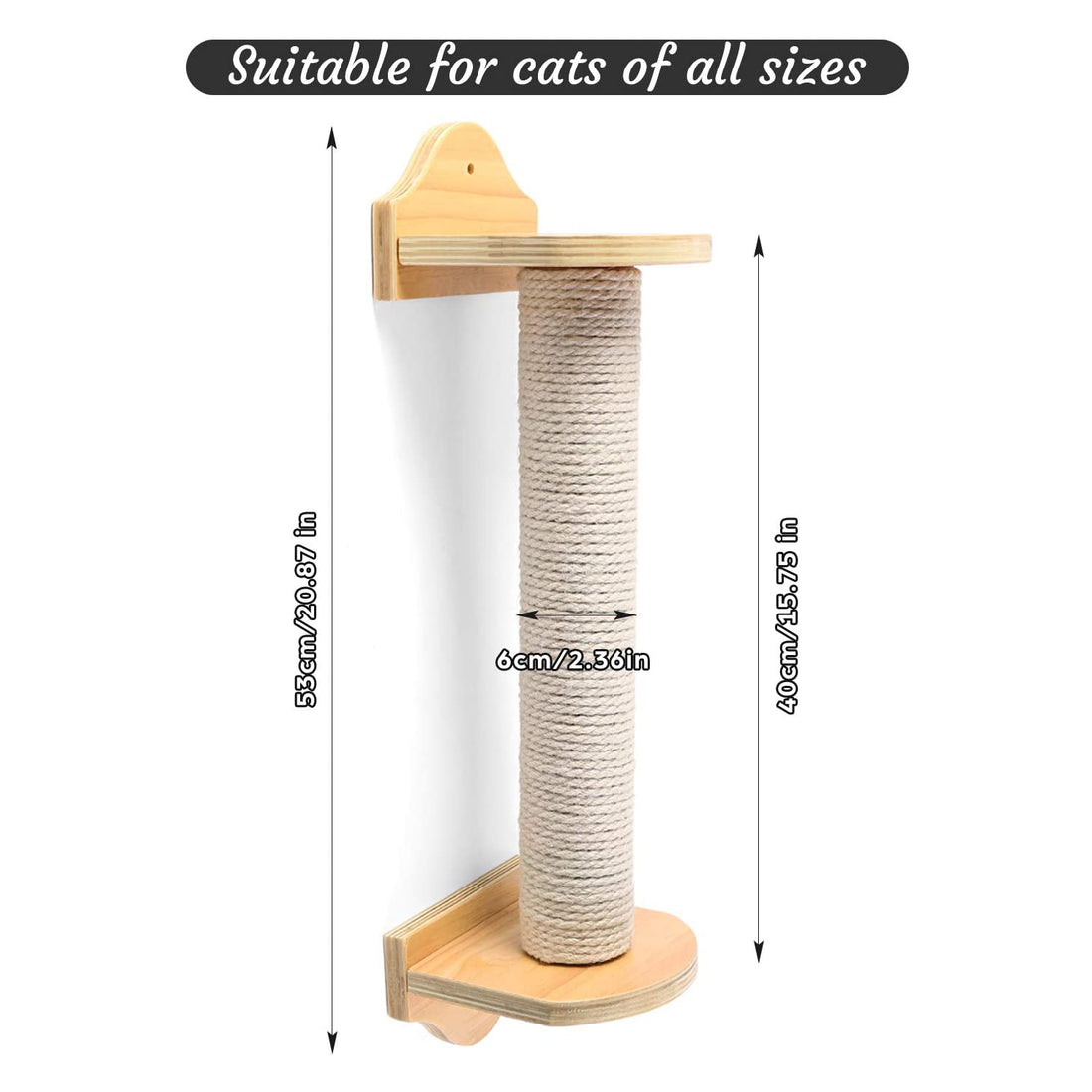 53cm Pet Scratching Column With Climbing Frame