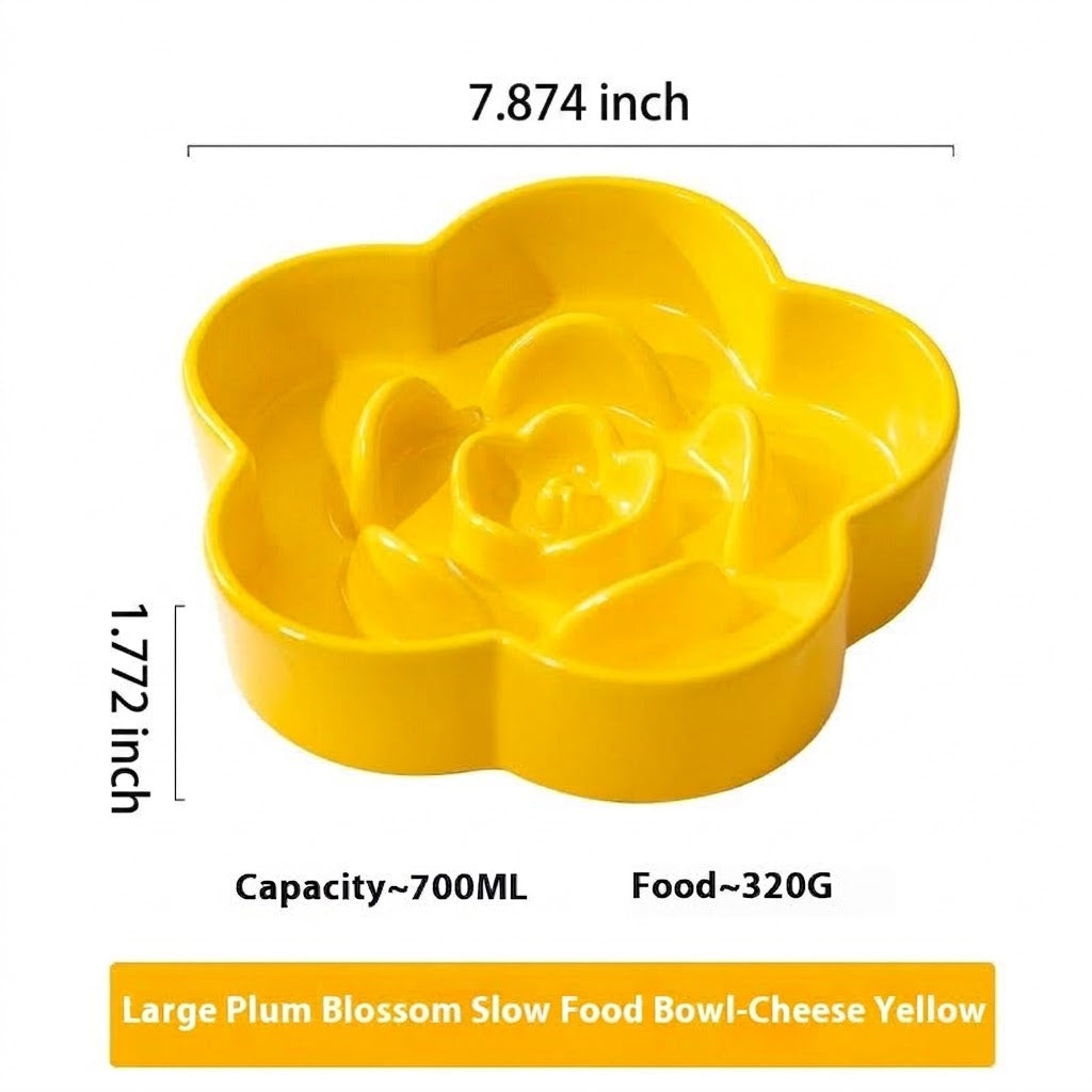 Pet Ceramic Slow Feeding Bowl