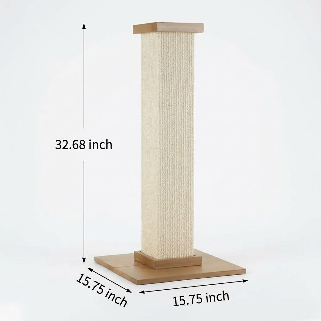 Sisal Roman Column Pet Scratching Board With Toys