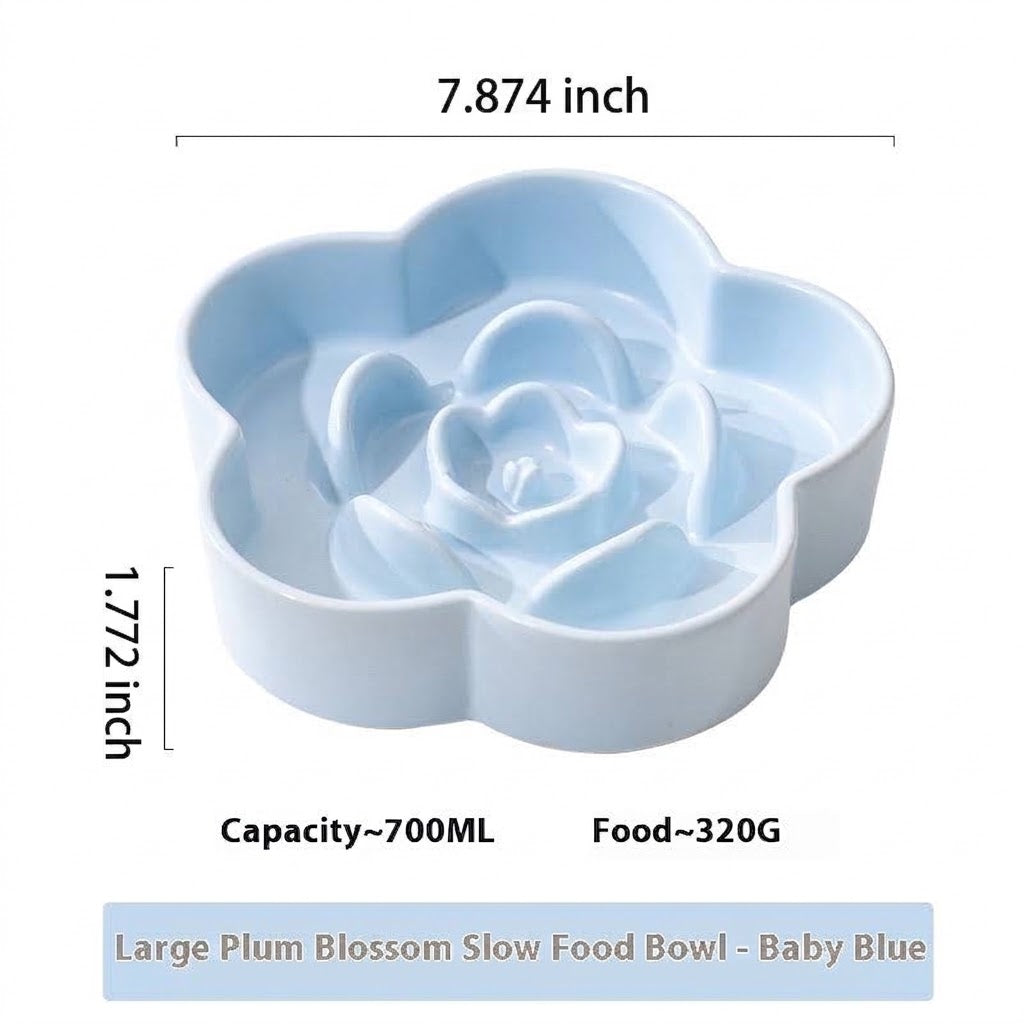 Pet Ceramic Slow Feeding Bowl